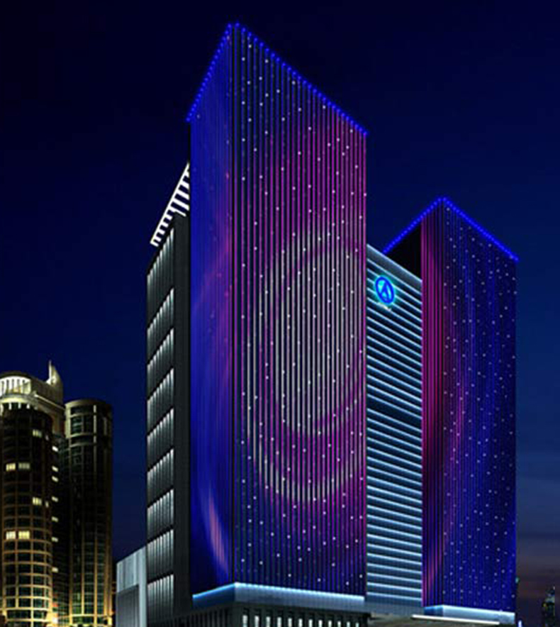 LED點光源樓體亮化怎樣設計才能讓人過目不忘？(圖1)