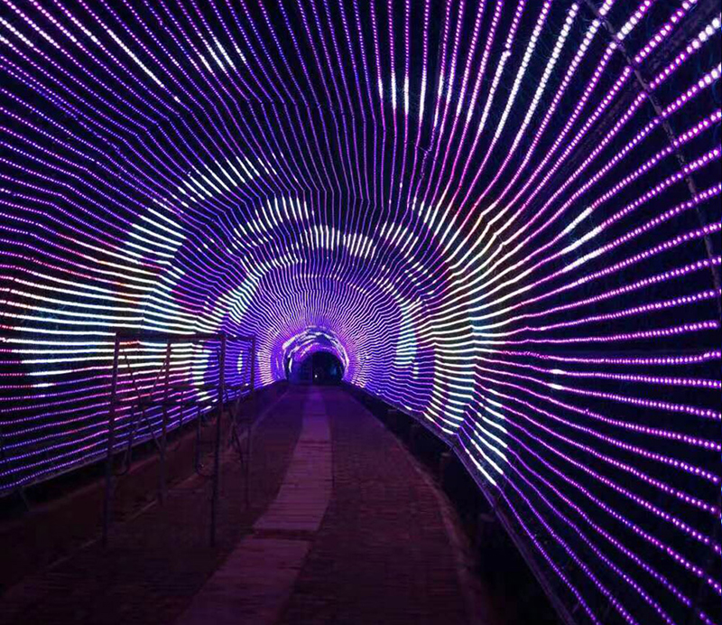 新一代柔性LED網格屏的優勢_華宇星光電(圖2)