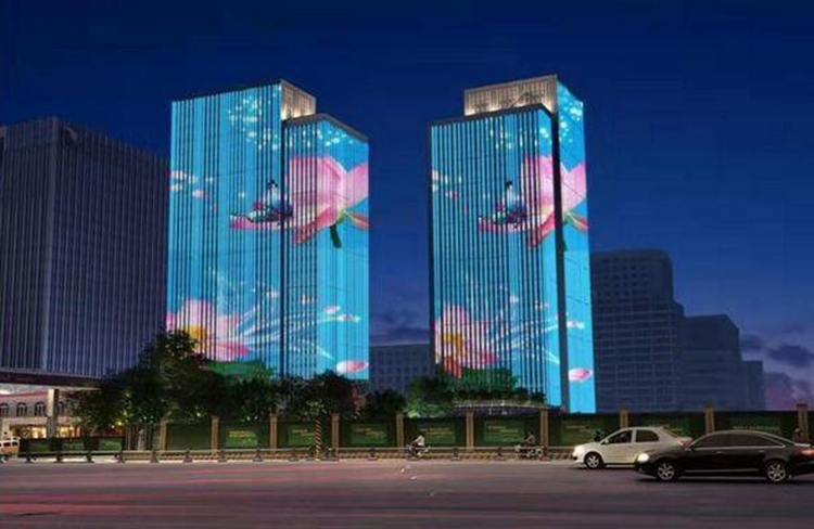 為什么戶外玻璃幕墻上會出現(xiàn)全彩動畫燈光效果？(圖1)